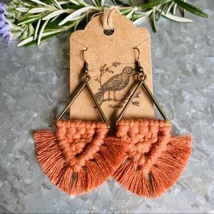 Handmade macrame earrings